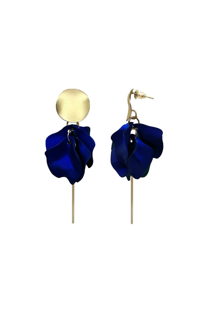 Pansy Earrings Indigo Earrings