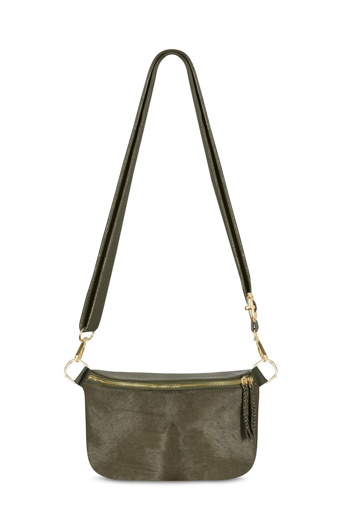 Ramona Leather Handbag Olive Cowhide Leather