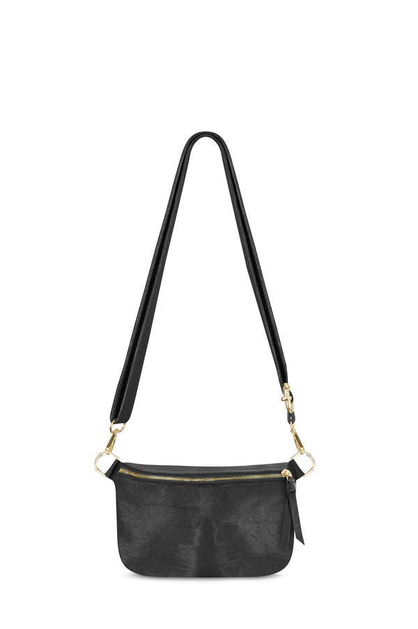 Ramona Small Leather Handbag Black Cowhide Leather