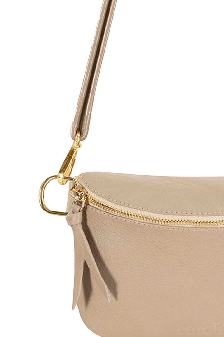 Ramona Small Leather Handbag Nude Crossbody Bag