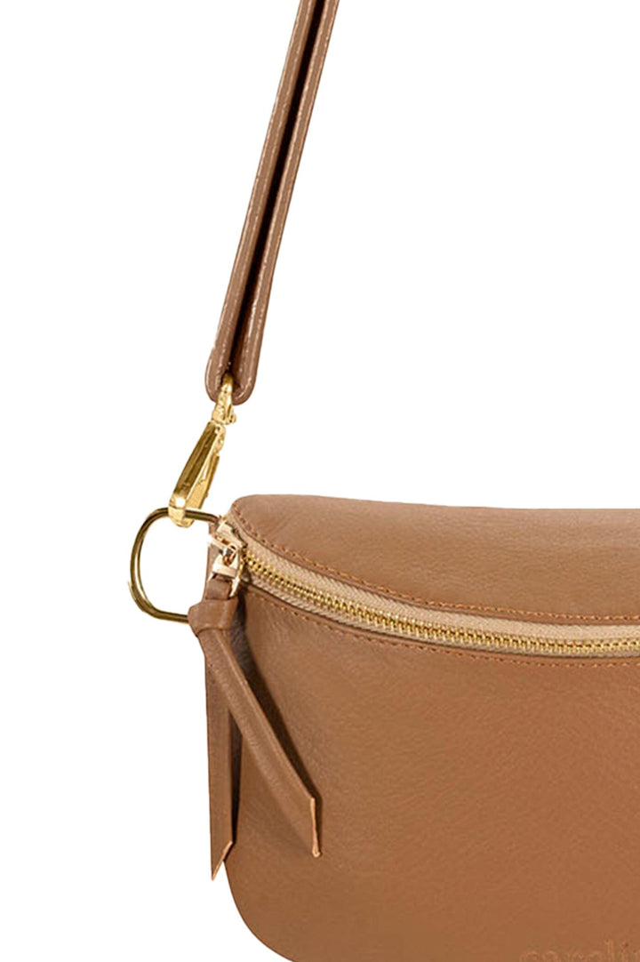 Ramona Small Leather Handbag Tan Crossbody Bag