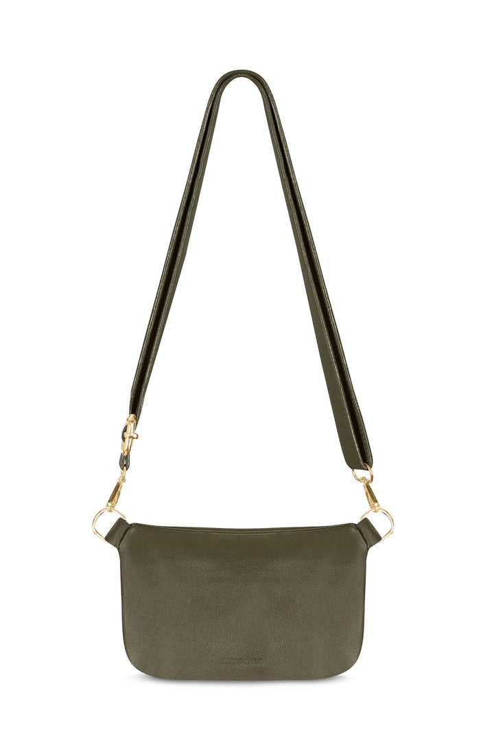 Ramona Leather Handbag Olive Cowhide Leather