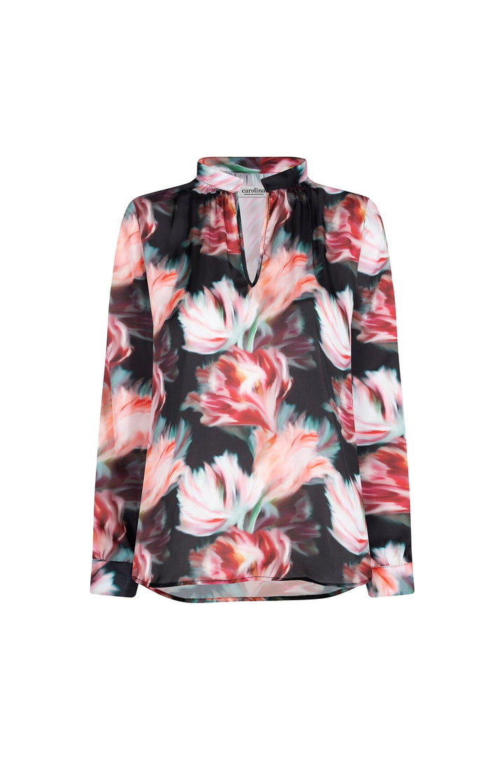 Romy Floral V-Neck Long Sleeve Top Tops | Long Sleeve