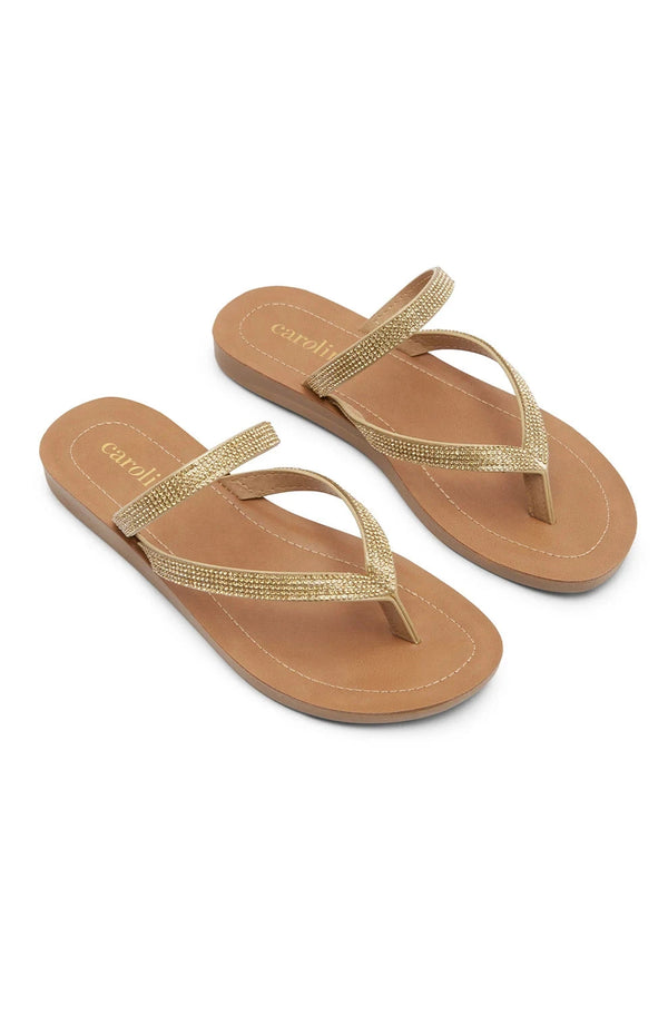 Samos Slides Gold Shoes