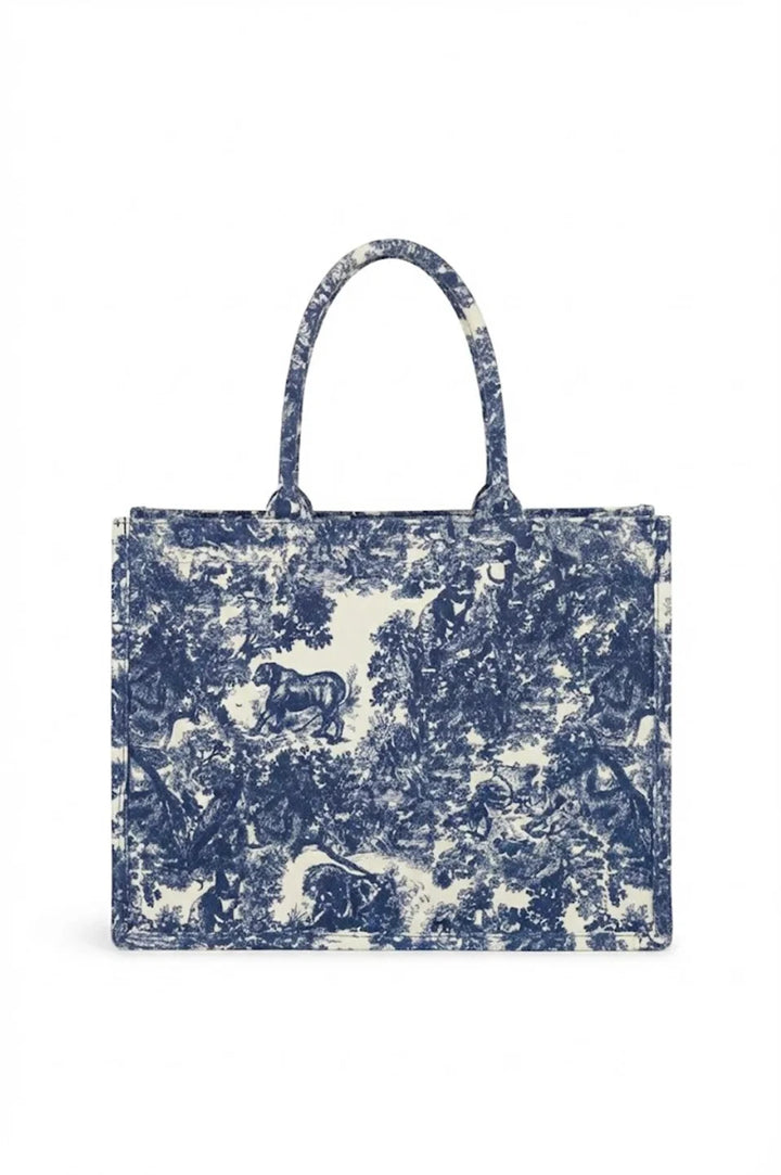 Sardinia Tote Bag Navy Forest Handbags