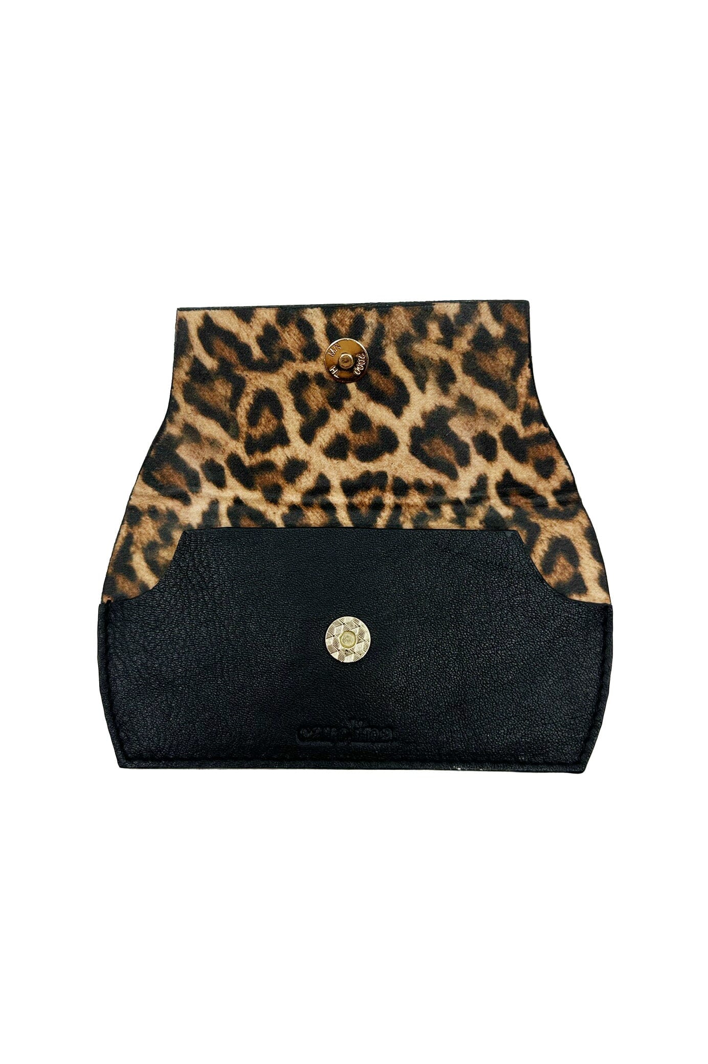 Sasha Sunglass Case Black Leather