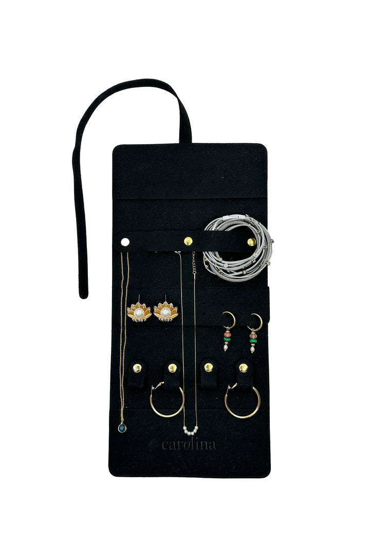 Silas Travel Jewellery Organiser Black Jewellery Organiser