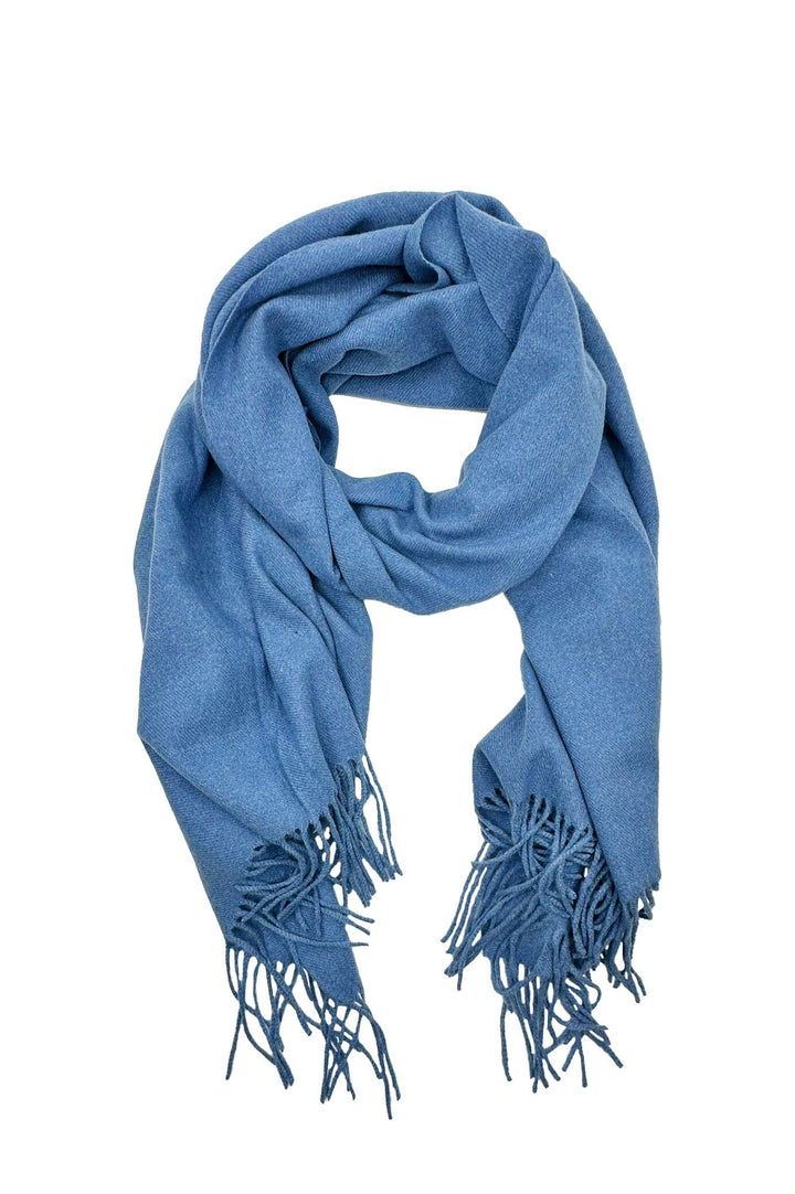 Sofia Scarf Denim Blue Cashmere Scarf