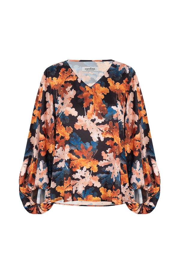 Sovana Long Sleeve Top in Cassia Print Tops