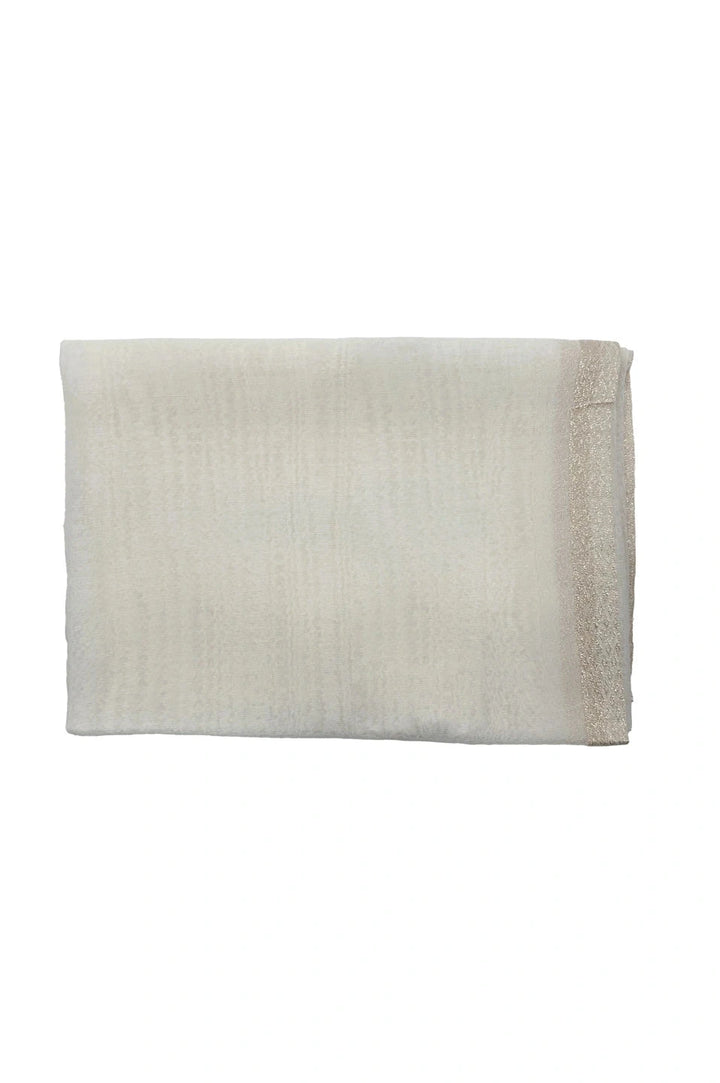 Valerie Shimmer Scarf Ivory 
