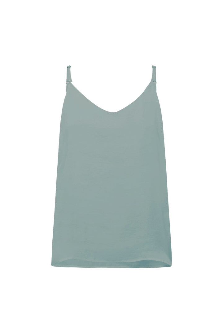 Ana Camisole Top Pistachio with V Neck Tops