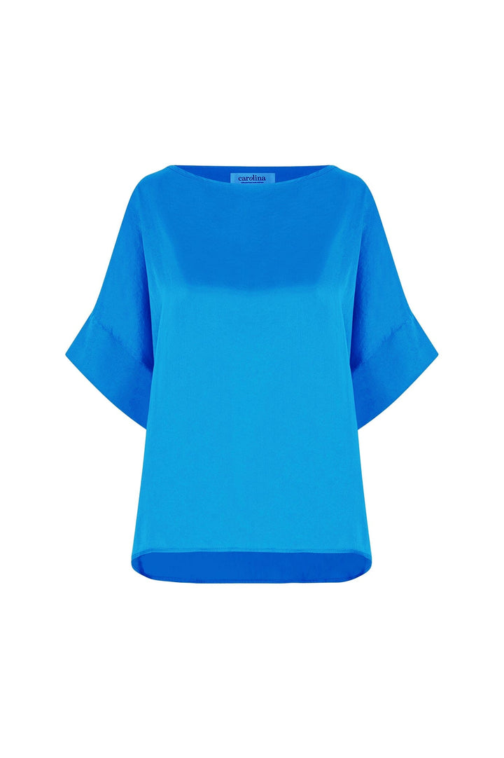 Bianca Short Sleeve Top Cobalt Tops