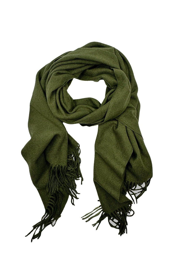 Capri Cashmere Scarf Olive Scarves