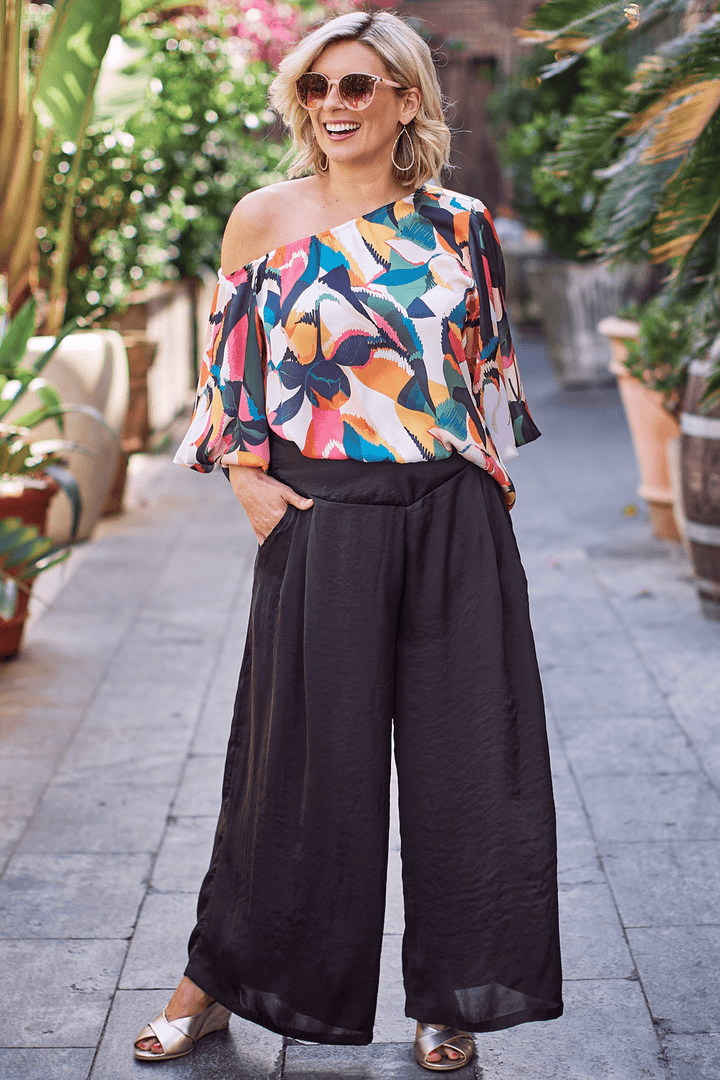 Lucinda Wide Leg Pants Black Pants