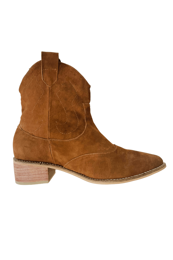 Cassidy Leather Boots in Tan Shoes