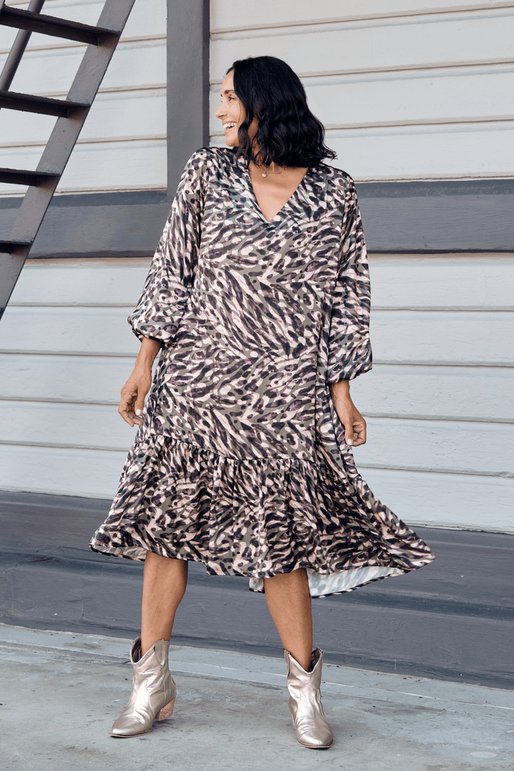 Kenza Animal Print Dress Dress