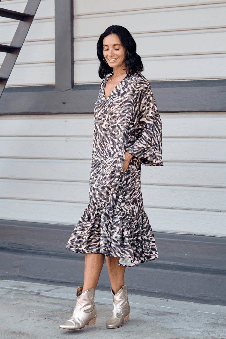 Kenza Animal Print Dress Dress