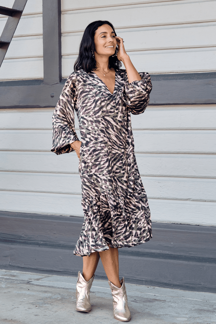 Kenza Animal Print Dress Dress