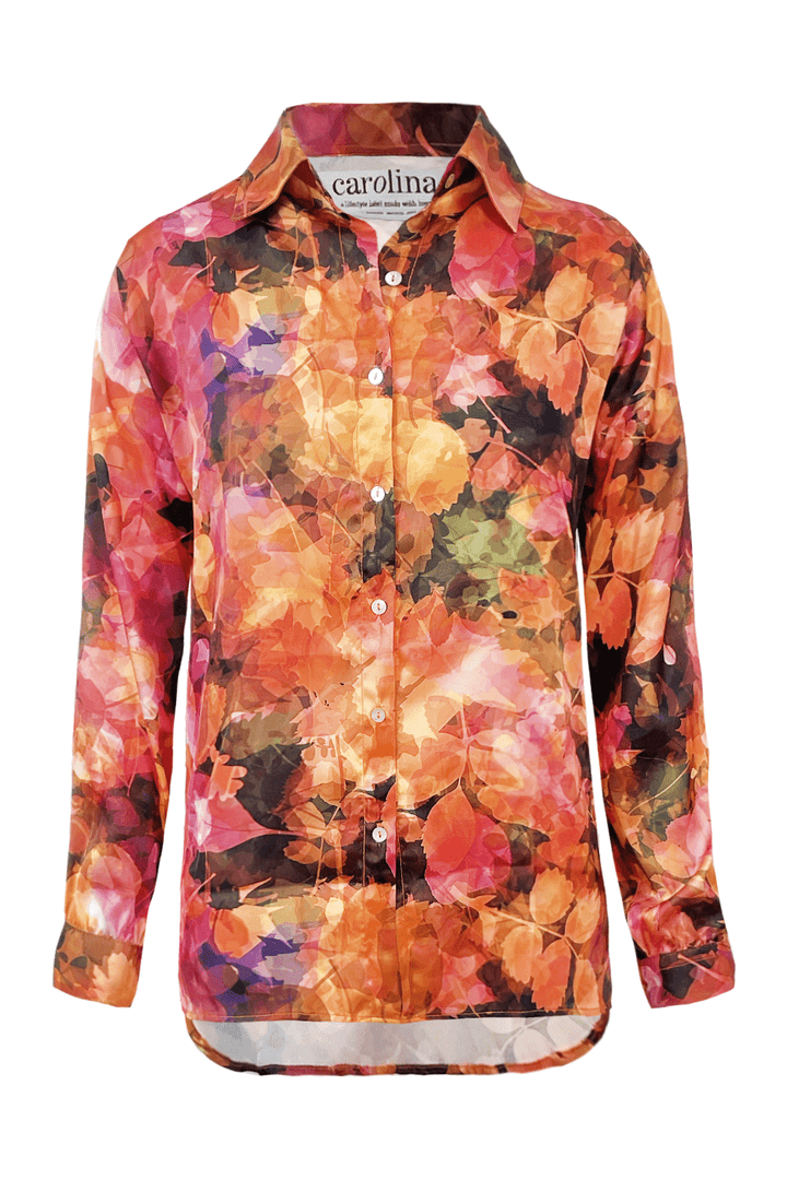 Calista Long Sleeve Collared Shirt Tops