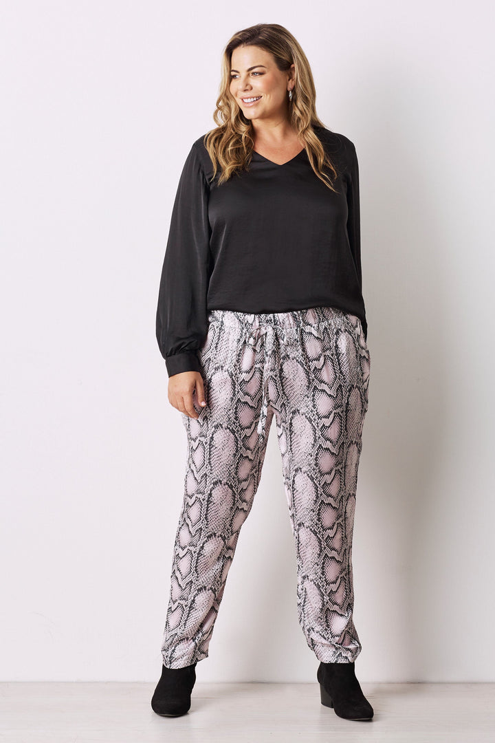 Camilla Pants Blush Python Pants
