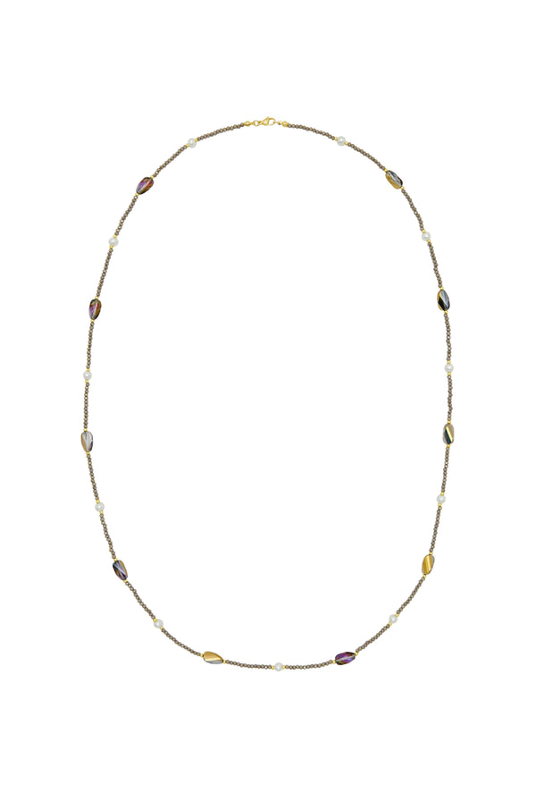 Hebe Necklace Mauve Necklace