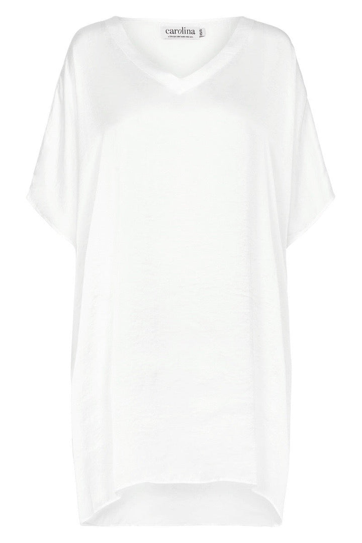 Nice Tunic White with V neck Tunics