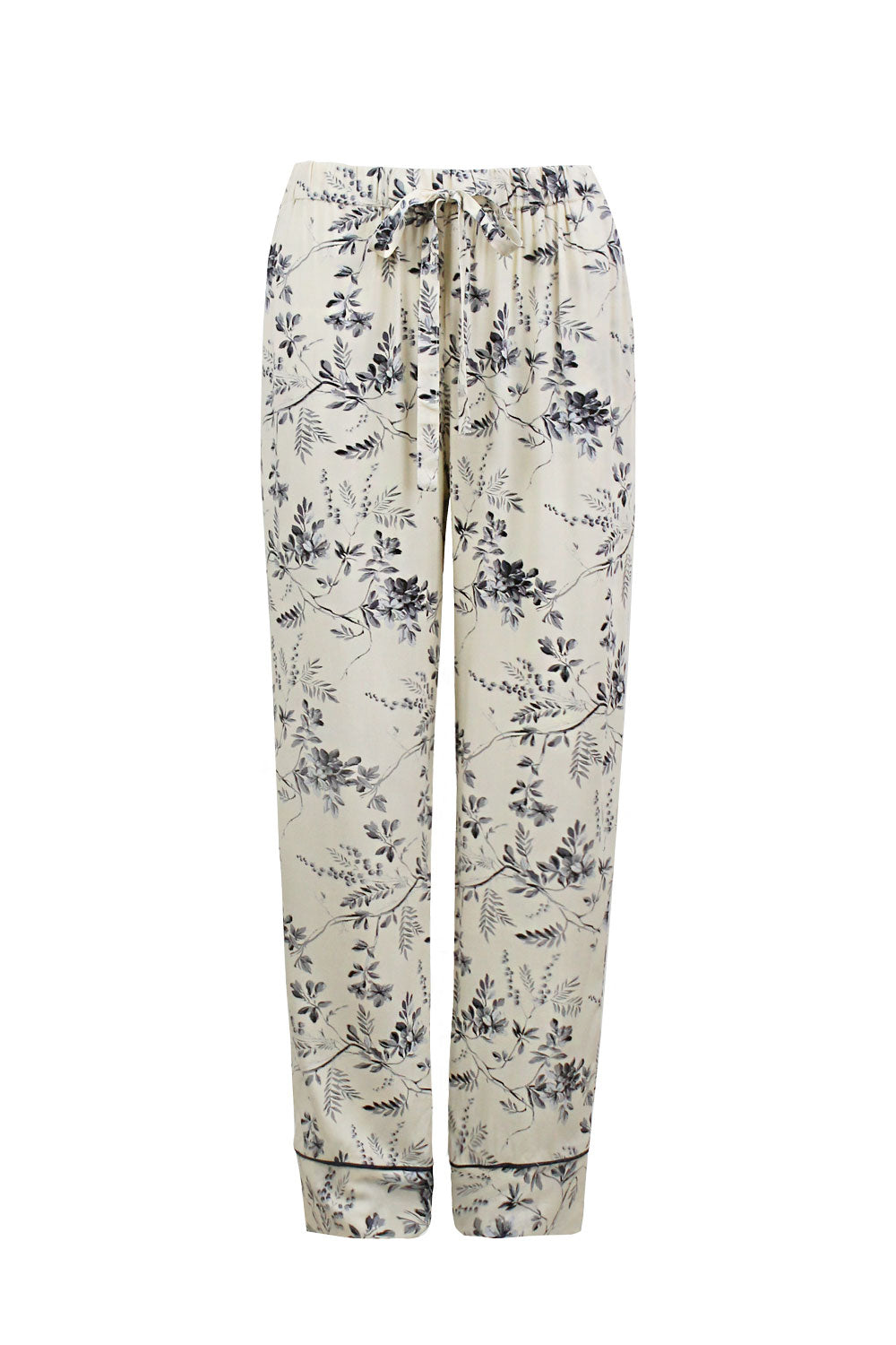 Willow Long Sleeve Pyjama Set Cream/Navy Pyjamas