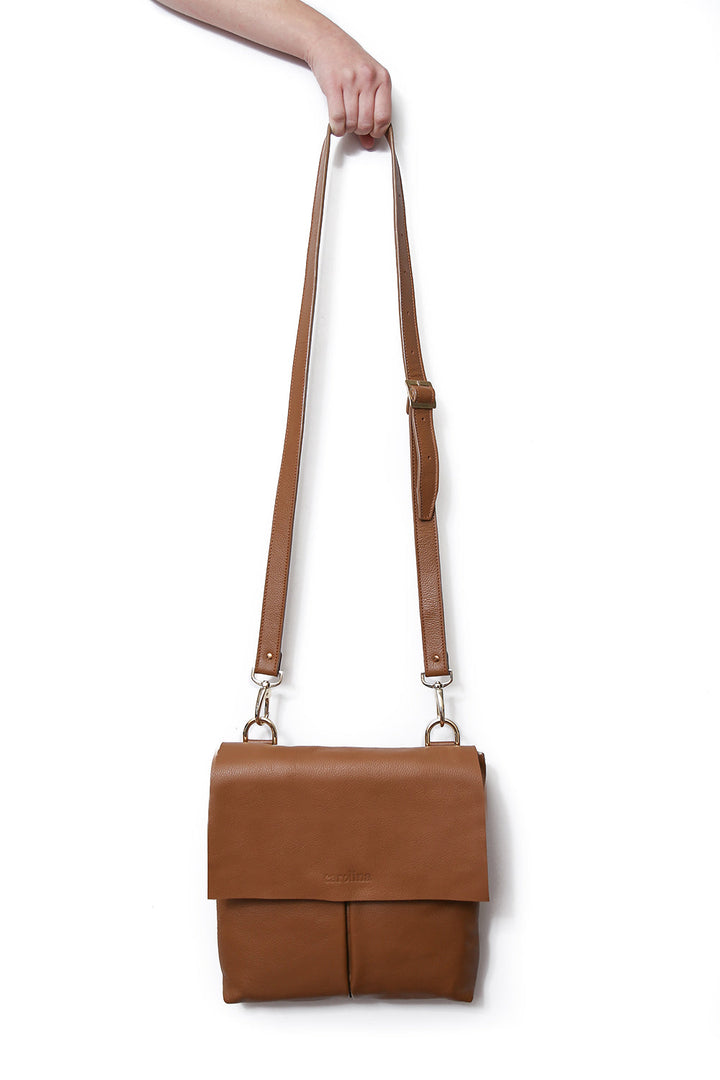 Barcelona Leather Handbag Tan SL Leather