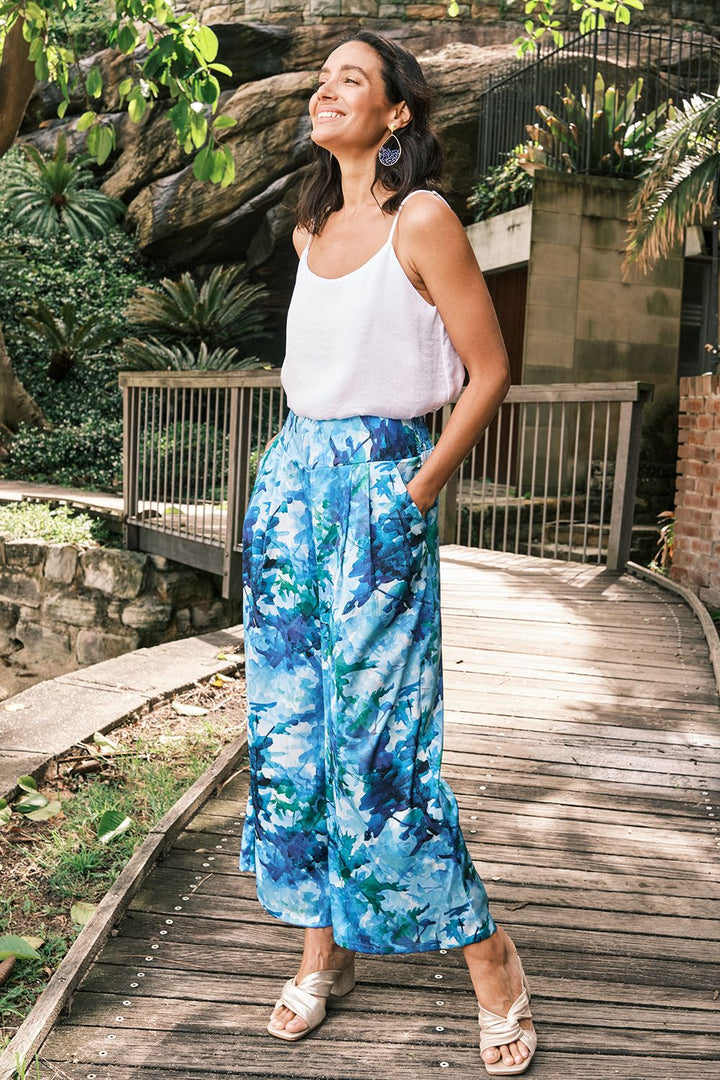 Laila Wide Pants Navy Pants