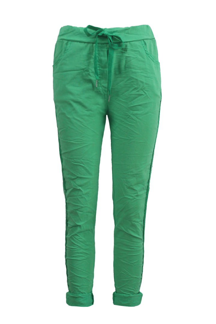 Crinkle Jogger Lime Green